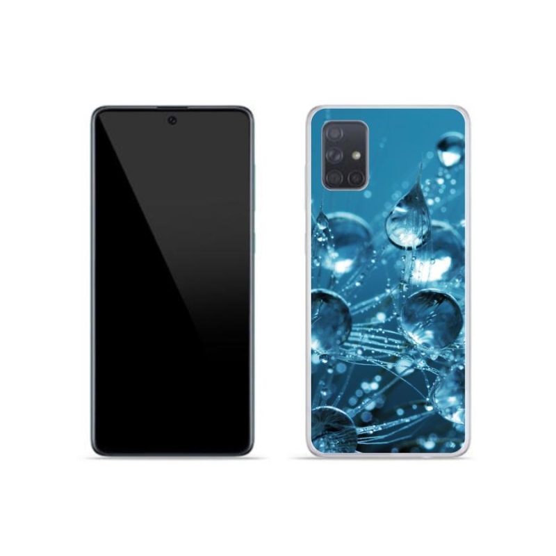 Gelové pouzdro mmCase na mobil Samsung Galaxy A51 - kapky vody