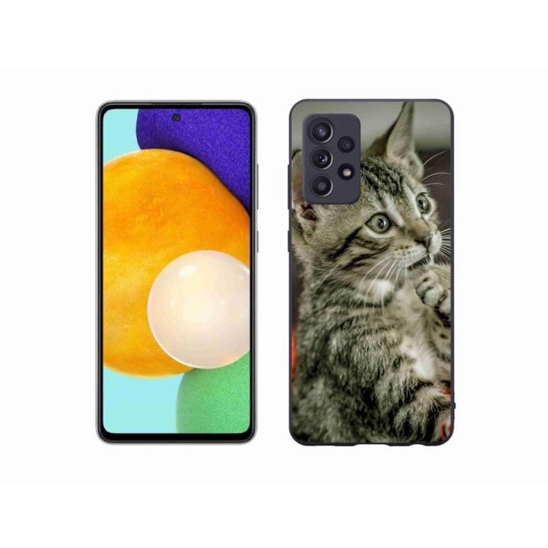 Gelové pouzdro mmCase na mobil Samsung Galaxy A52s 5G - roztomilá kočka