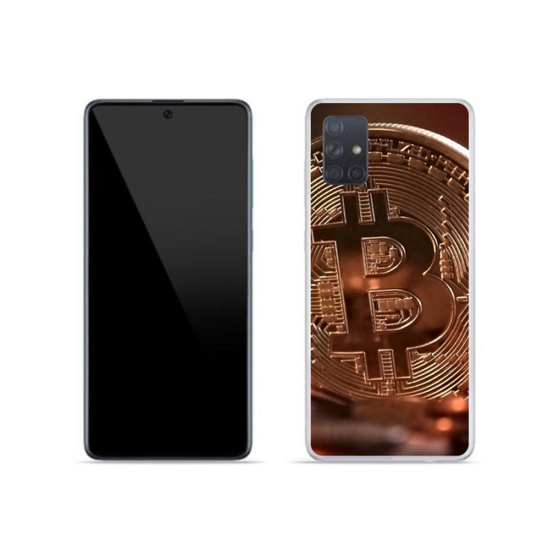 Gelové pouzdro mmCase na mobil Samsung Galaxy A71 - bitcoin