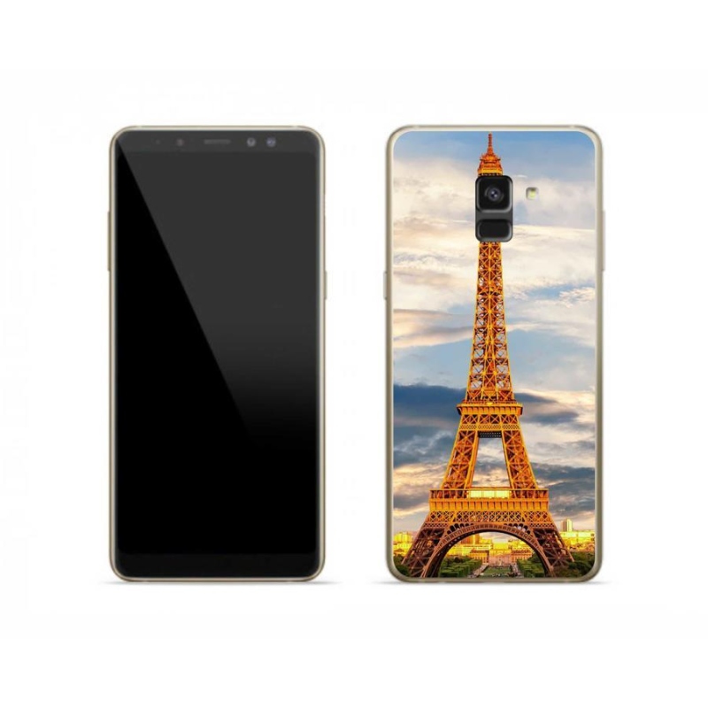 Gelové pouzdro mmCase na mobil Samsung Galaxy A8 (2018) - eiffelova věž 3