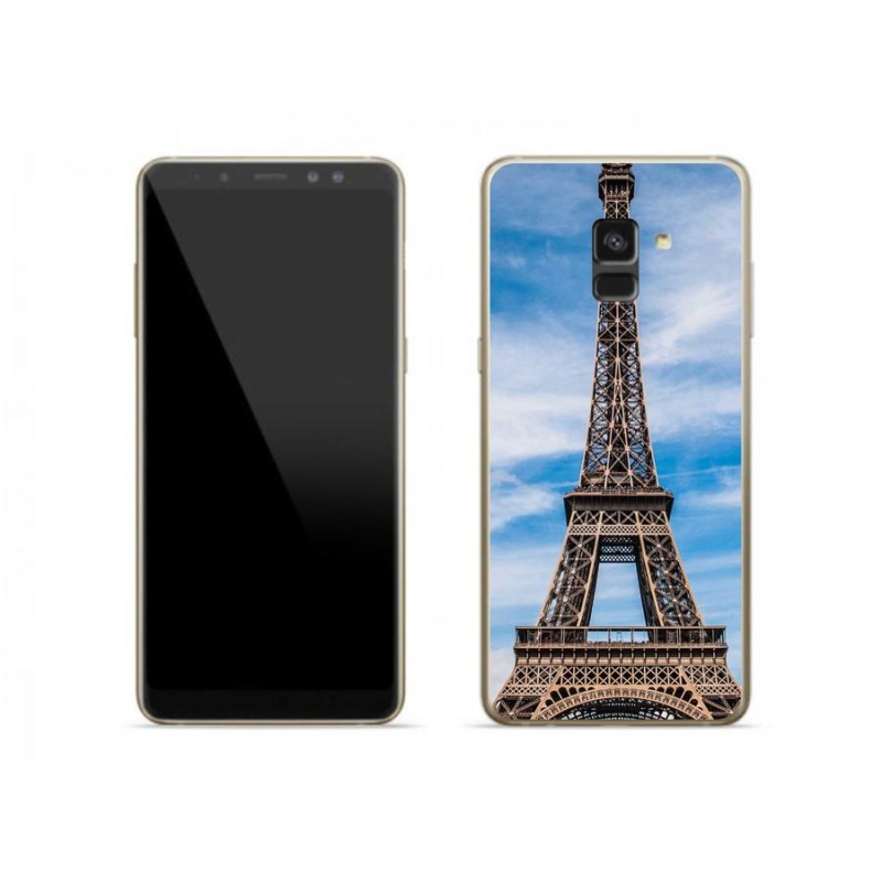 Gelové pouzdro mmCase na mobil Samsung Galaxy A8 (2018) - eiffelova věž 4
