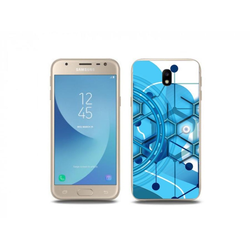 Gelové pouzdro mmCase na mobil Samsung Galaxy J3 (2017) - abstraktní vzor 2