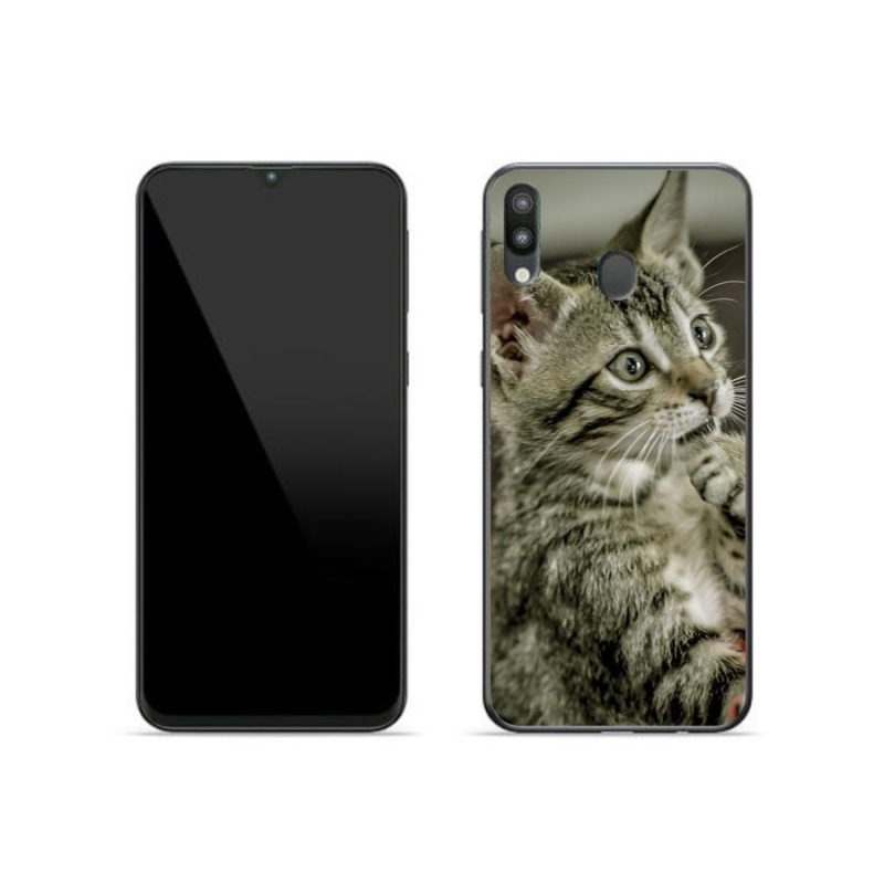 Gelové pouzdro mmCase na mobil Samsung Galaxy M20 - roztomilá kočka