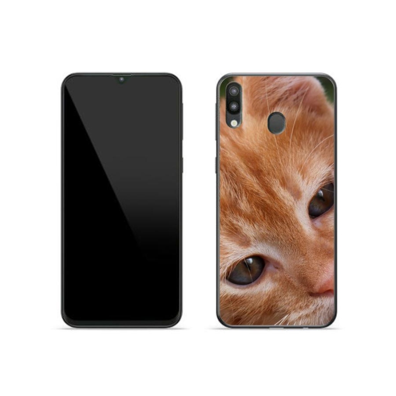 Gelové pouzdro mmCase na mobil Samsung Galaxy M20 - zrzavé kotě