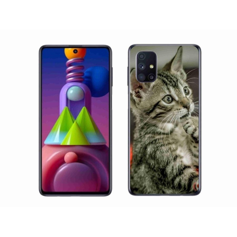 Gelové pouzdro mmCase na mobil Samsung Galaxy M51 - roztomilá kočka