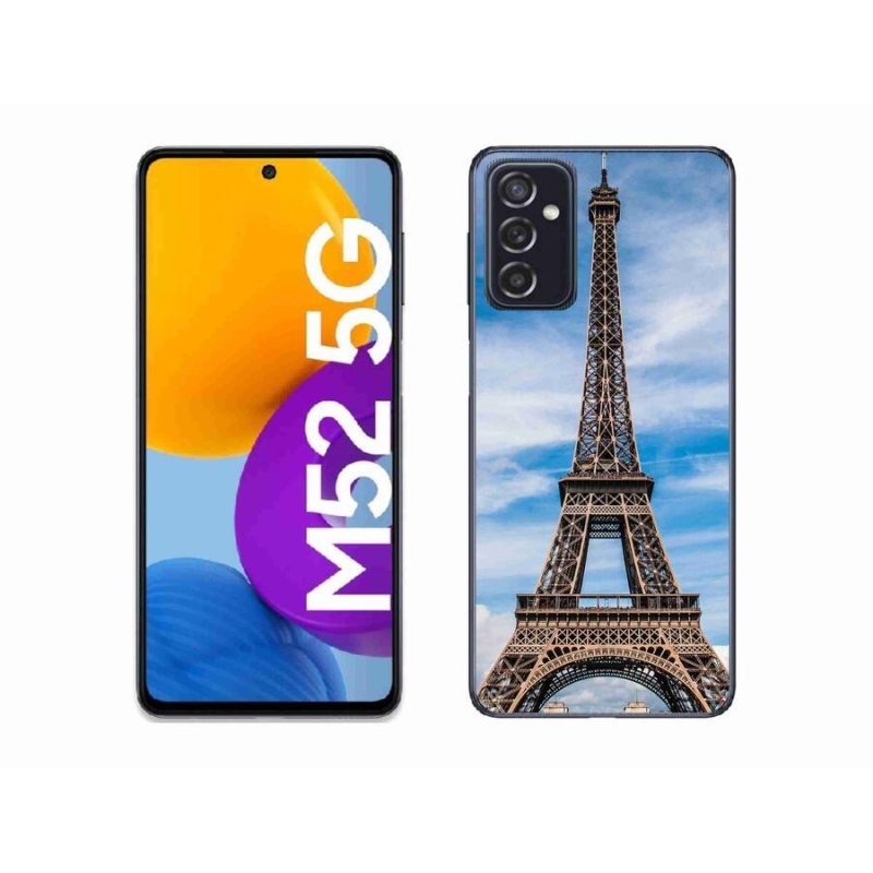 Gelové pouzdro mmCase na mobil Samsung Galaxy M52 5G - eiffelova věž 4