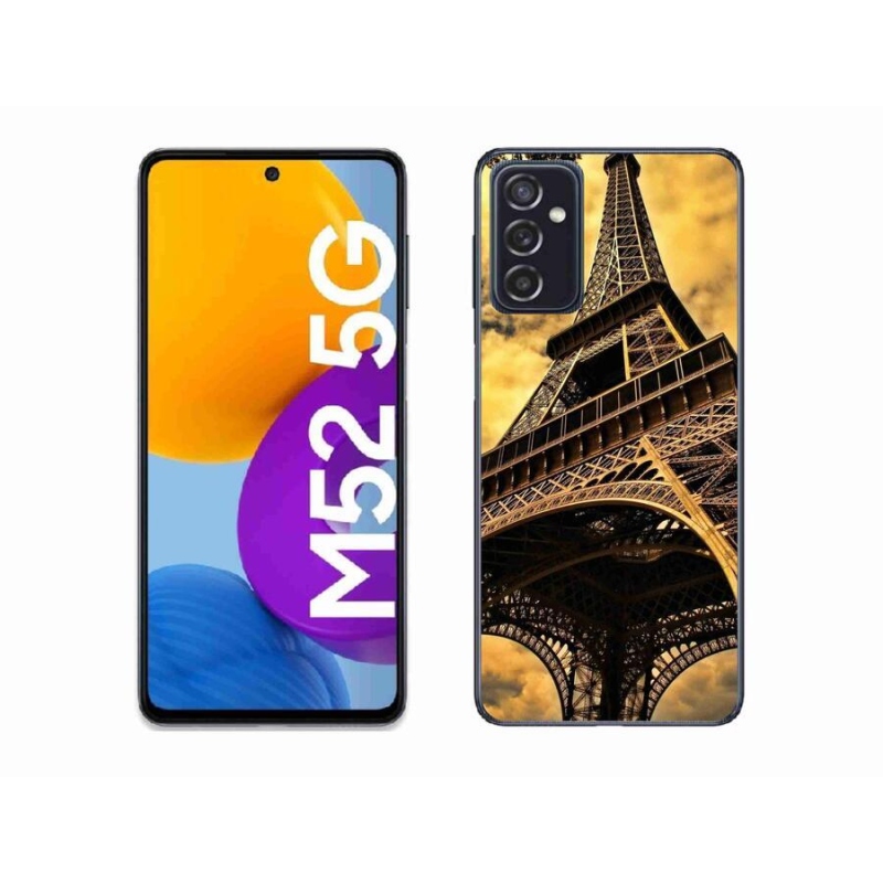 Gelové pouzdro mmCase na mobil Samsung Galaxy M52 5G - eiffelova věž