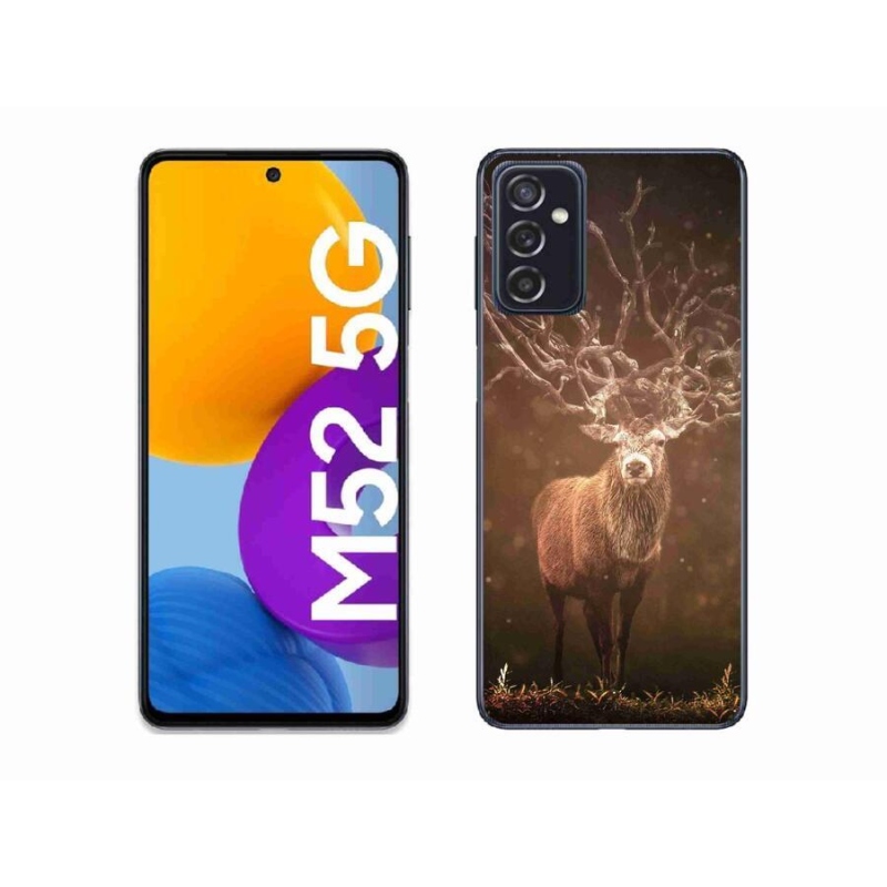 Gelové pouzdro mmCase na mobil Samsung Galaxy M52 5G - jelen v záři