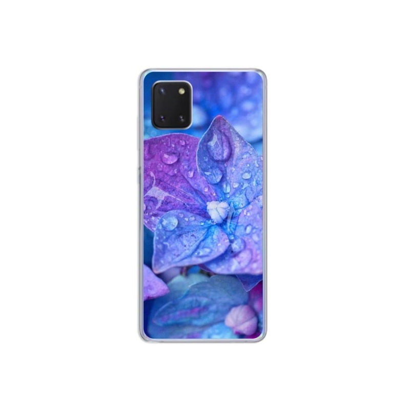 Gelové pouzdro mmCase na mobil Samsung Galaxy Note 10 Lite - fialový květ