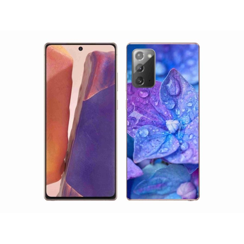 Gelové pouzdro mmCase na mobil Samsung Galaxy Note 20/Note 20 5G - fialový květ