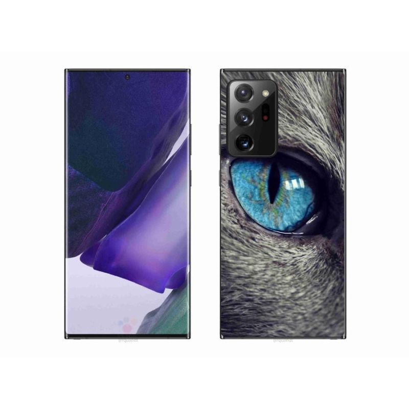 Gelové pouzdro mmCase na mobil Samsung Galaxy Note 20 Ultra - modré kočičí oko