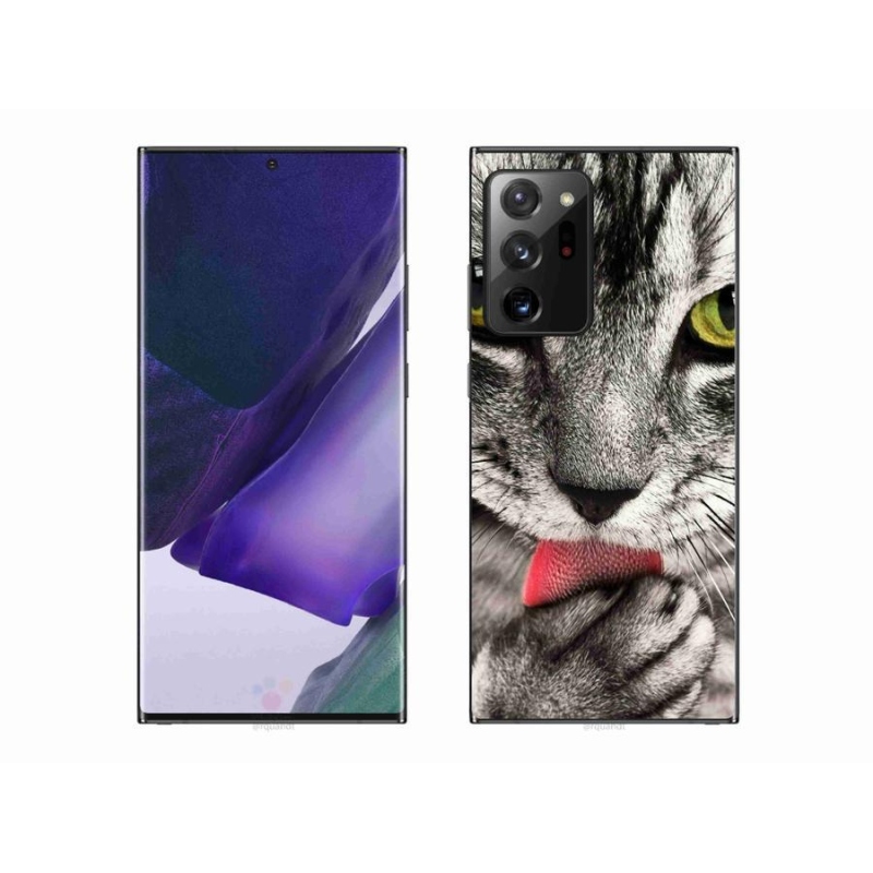Gelové pouzdro mmCase na mobil Samsung Galaxy Note 20 Ultra - zelené kočičí oči