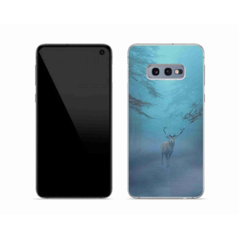 Gelové pouzdro mmCase na mobil Samsung Galaxy S10e - jelen v mlze