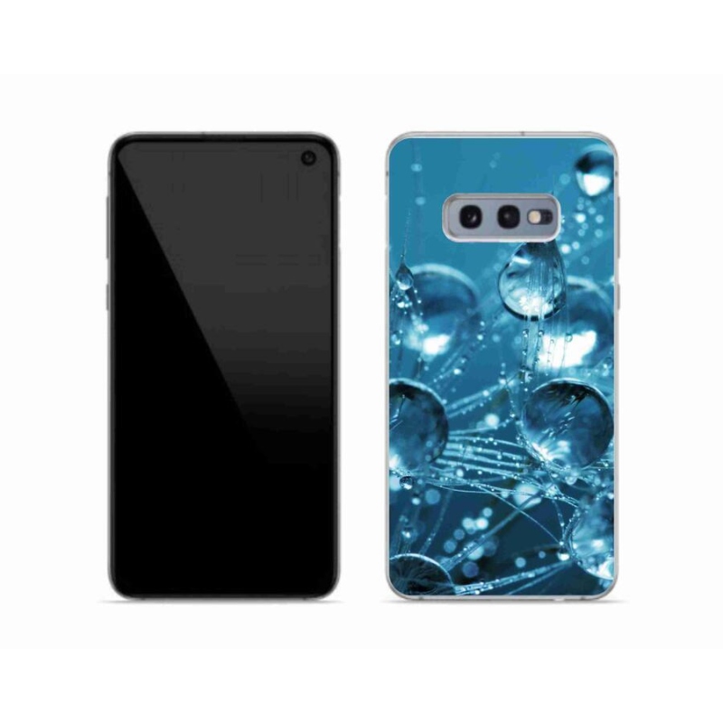 Gelové pouzdro mmCase na mobil Samsung Galaxy S10e - kapky vody