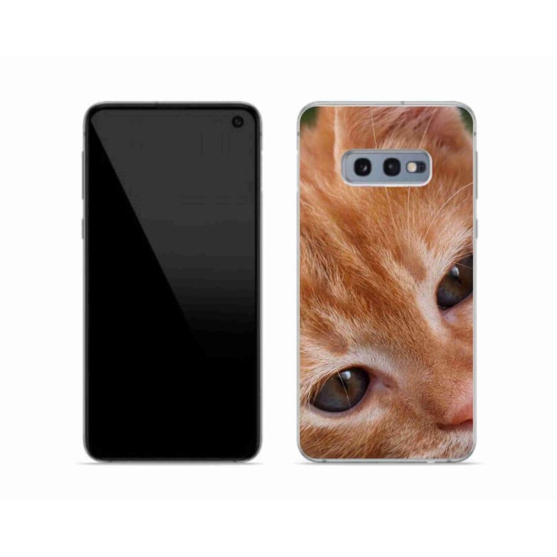 Gelové pouzdro mmCase na mobil Samsung Galaxy S10e - zrzavé kotě