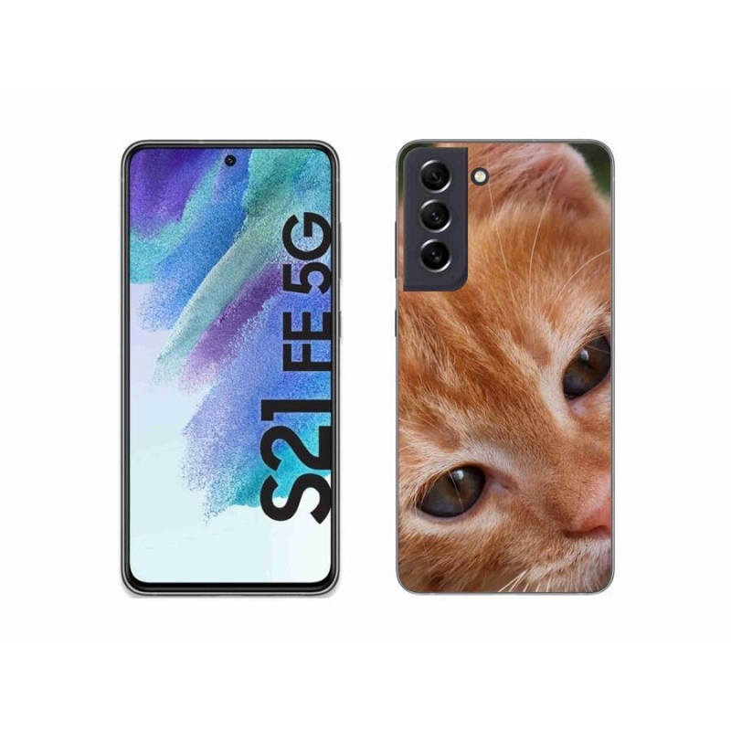 Gelové pouzdro mmCase na mobil Samsung Galaxy S21 FE 5G - zrzavé kotě