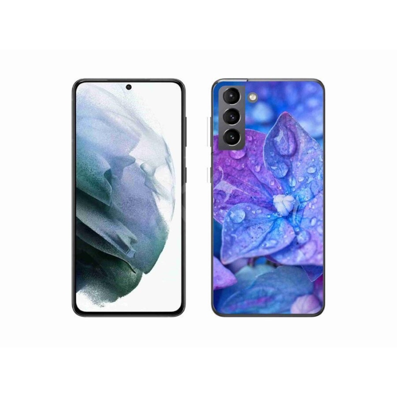 Gelové pouzdro mmCase na mobil Samsung Galaxy S21 - fialový květ