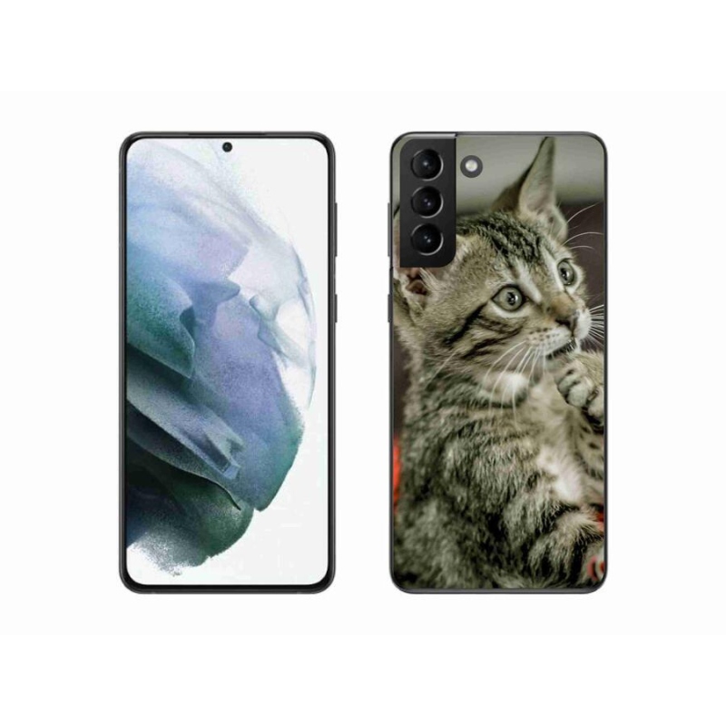 Gelové pouzdro mmCase na mobil Samsung Galaxy S21 Plus - roztomilá kočka