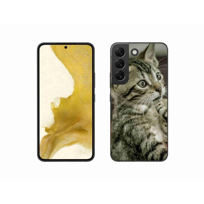 Gelové pouzdro mmCase na mobil Samsung Galaxy S22 5G - roztomilá kočka