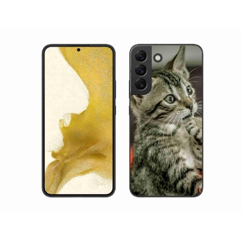 Gelové pouzdro mmCase na mobil Samsung Galaxy S22+ 5G - roztomilá kočka