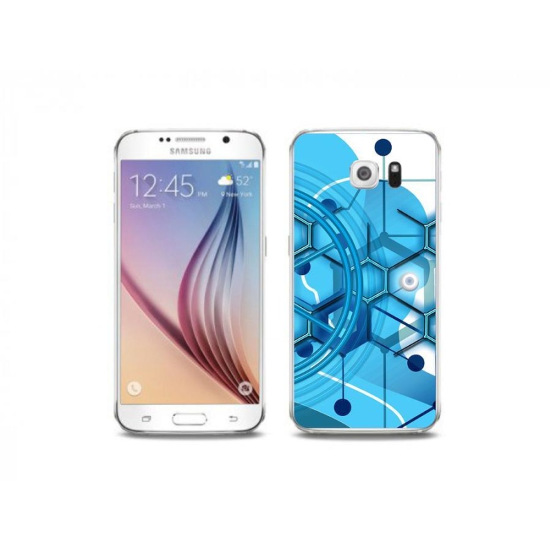 Gelové pouzdro mmCase na mobil Samsung Galaxy S6 Edge - abstraktní vzor 2