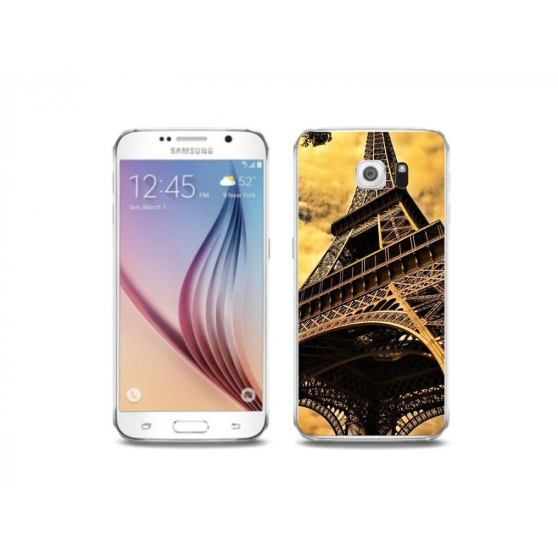Gelové pouzdro mmCase na mobil Samsung Galaxy S6 - eiffelova věž