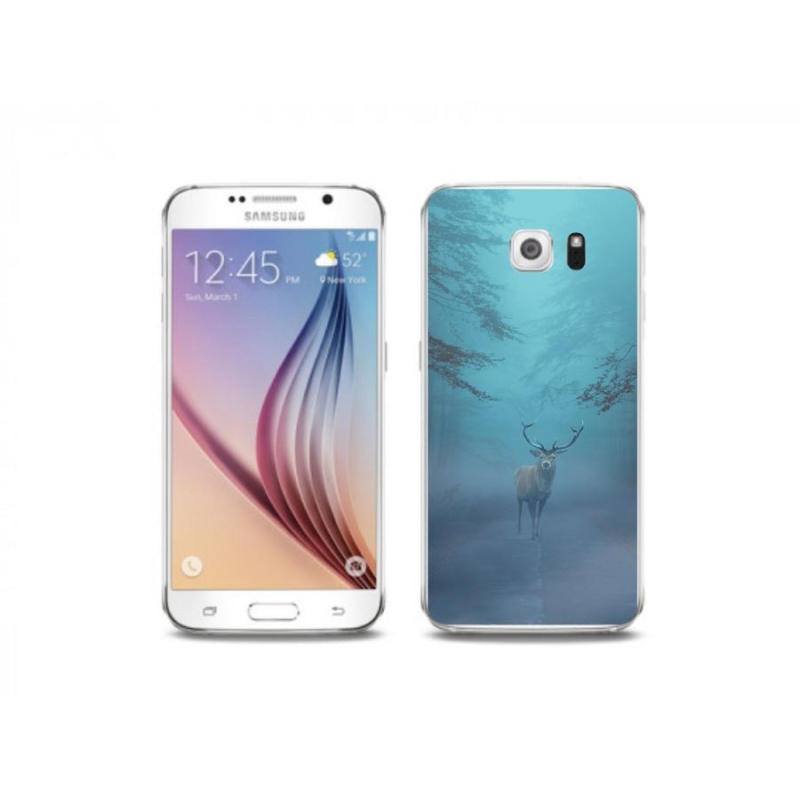 Gelové pouzdro mmCase na mobil Samsung Galaxy S6 - jelen v mlze