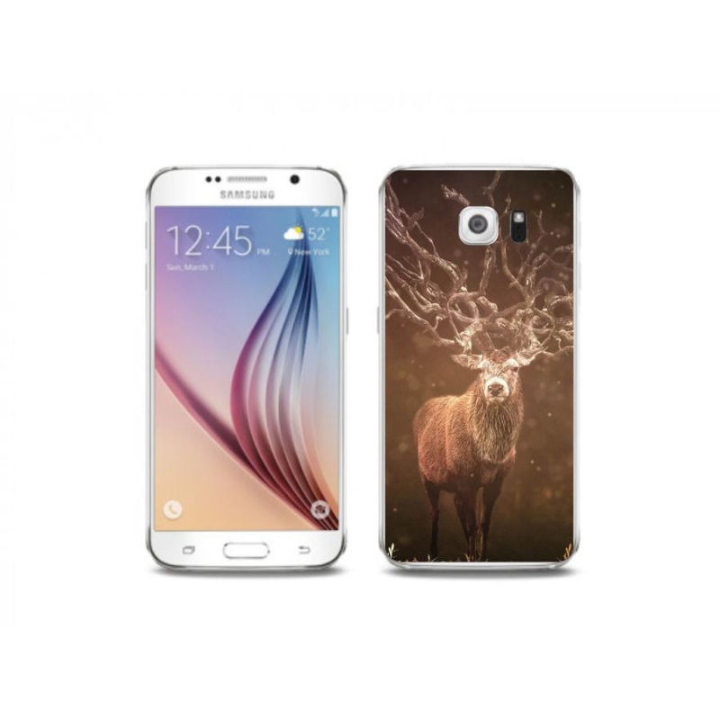 Gelové pouzdro mmCase na mobil Samsung Galaxy S6 - jelen v záři