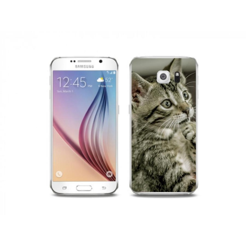 Gelové pouzdro mmCase na mobil Samsung Galaxy S6 - roztomilá kočka