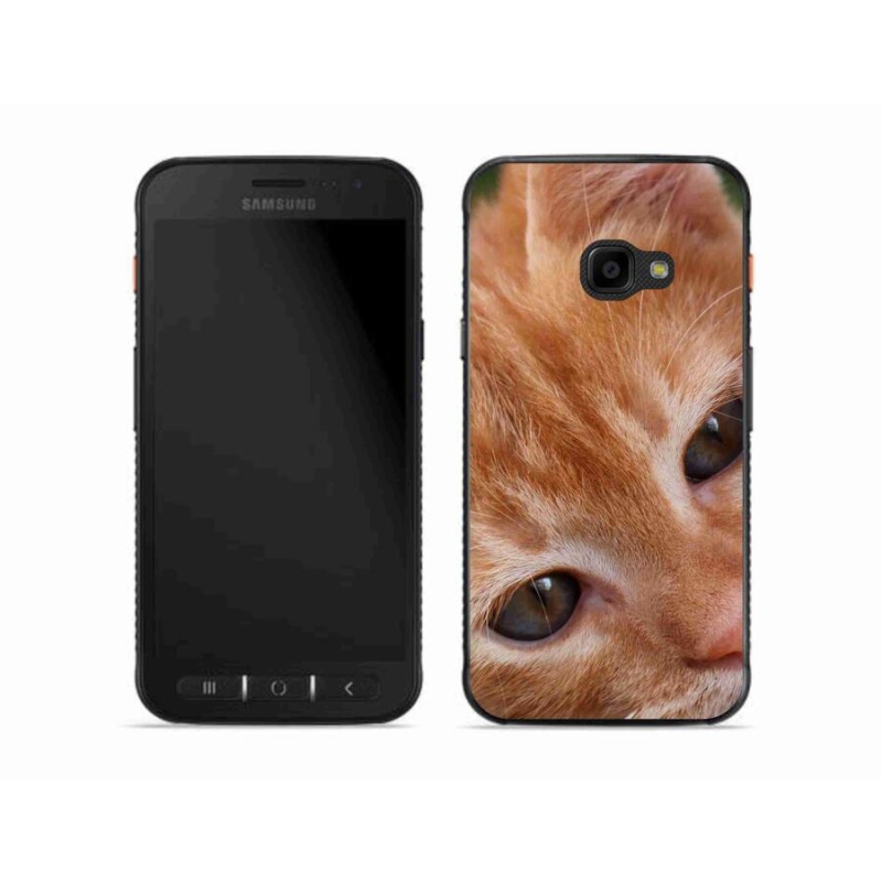 Gelové pouzdro mmCase na mobil Samsung Galaxy Xcover 4S - zrzavé kotě