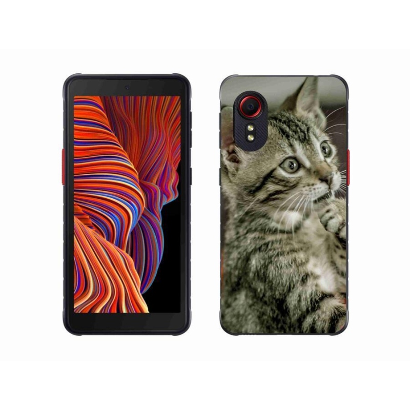 Gelové pouzdro mmCase na mobil Samsung Galaxy Xcover 5 - roztomilá kočka