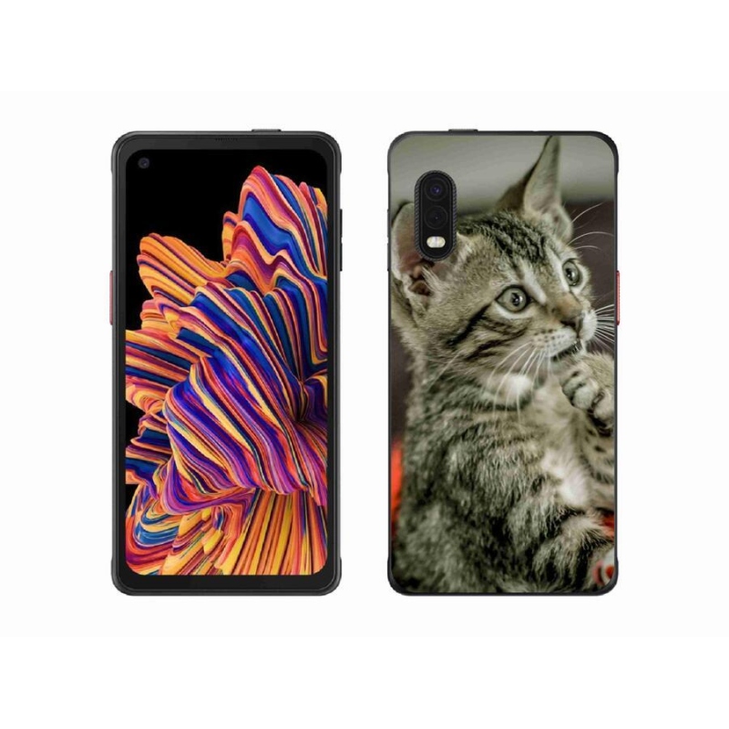 Gelové pouzdro mmCase na mobil Samsung Galaxy Xcover Pro - roztomilá kočka