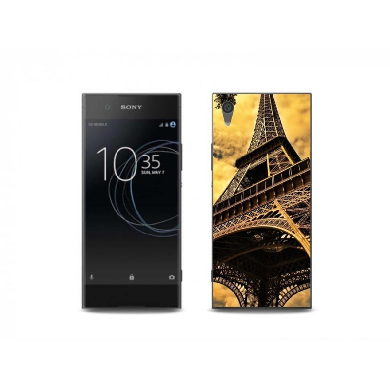 Gelové pouzdro mmCase na mobil Sony Xperia XA1 Plus - eiffelova věž