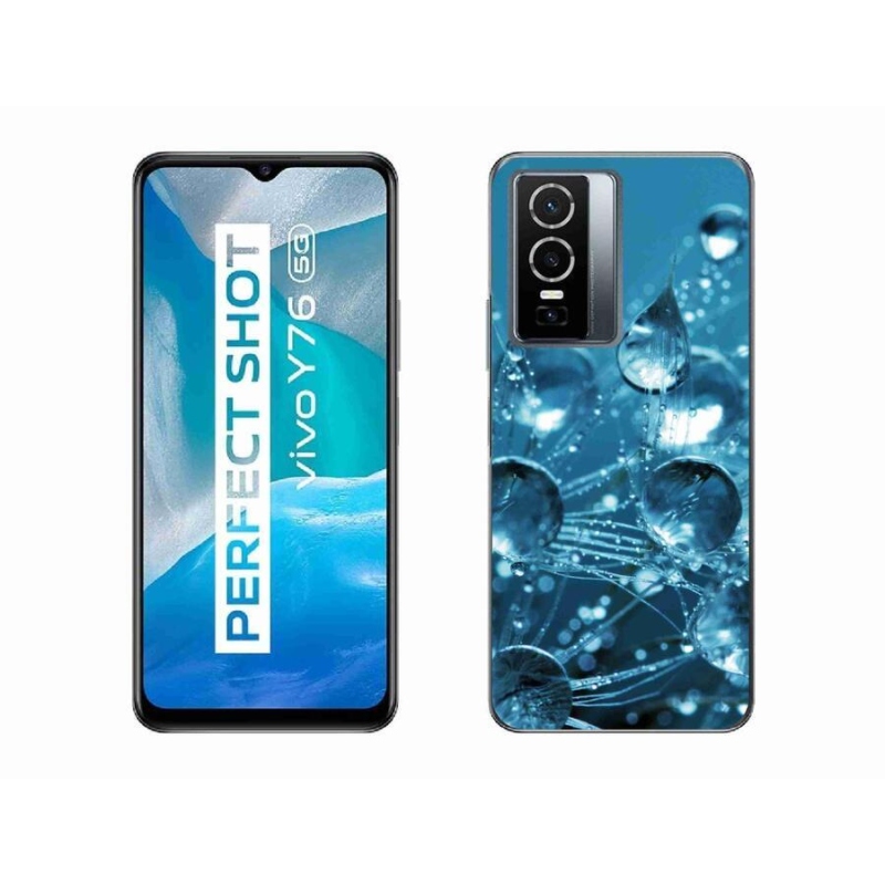 Gelové pouzdro mmCase na mobil Vivo Y76 5G - kapky vody