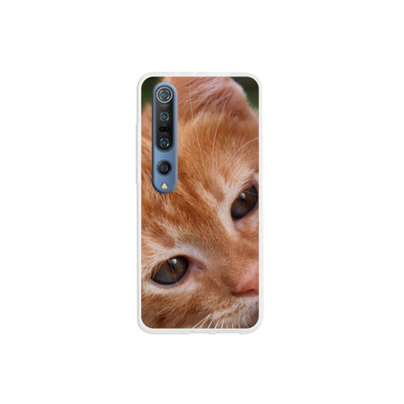 Gelové pouzdro mmCase na mobil Xiaomi Mi 10 Pro - zrzavé kotě