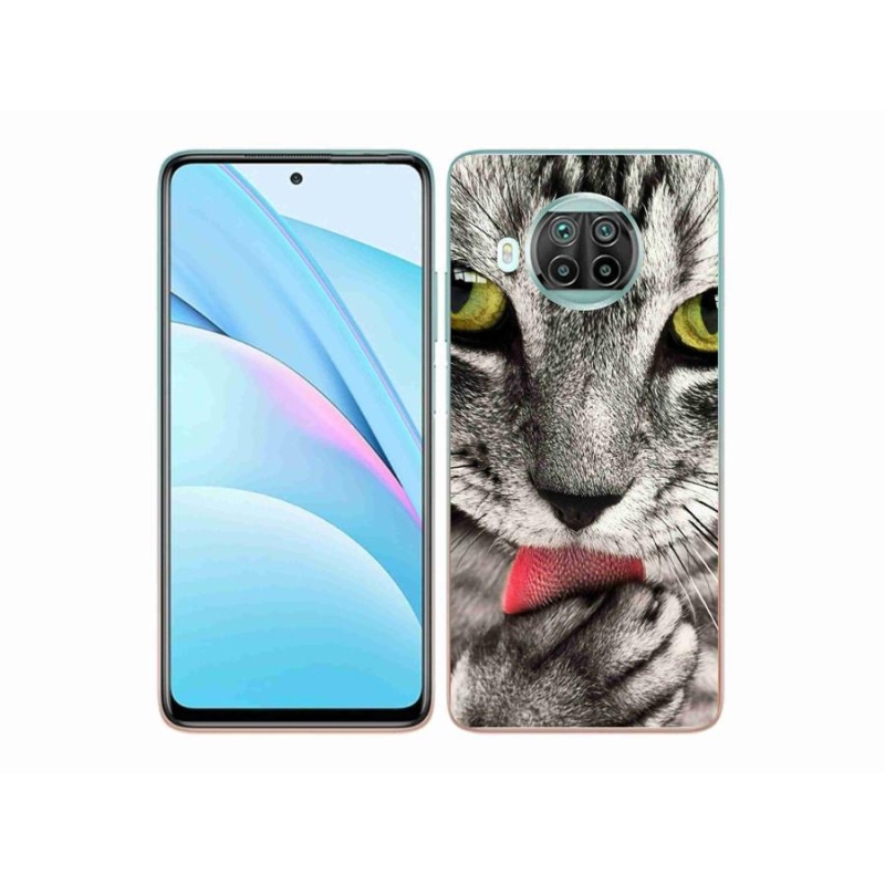 Gelové pouzdro mmCase na mobil Xiaomi Mi 10T Lite 5G - zelené kočičí oči