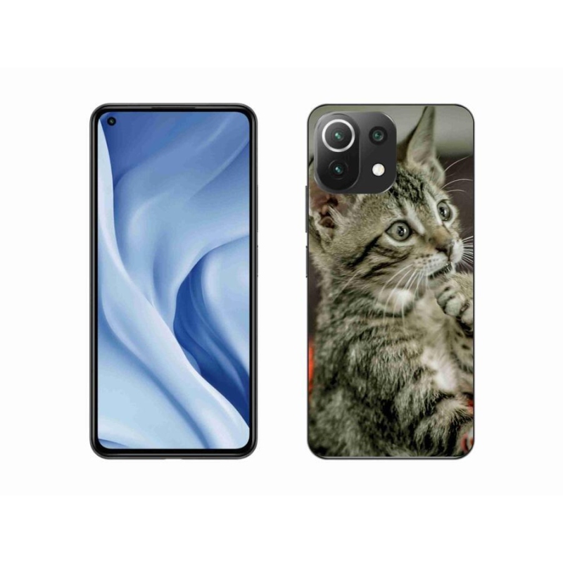 Gelové pouzdro mmCase na mobil Xiaomi Mi 11 Lite 4G/5G - roztomilá kočka