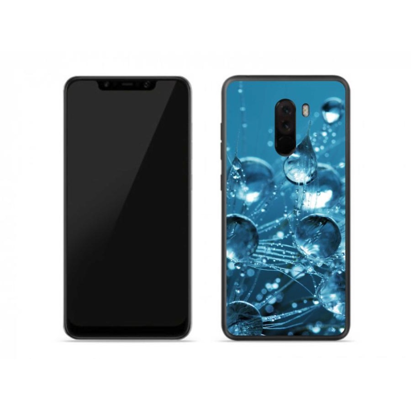 Gelové pouzdro mmCase na mobil Xiaomi Pocophone F1 - kapky vody