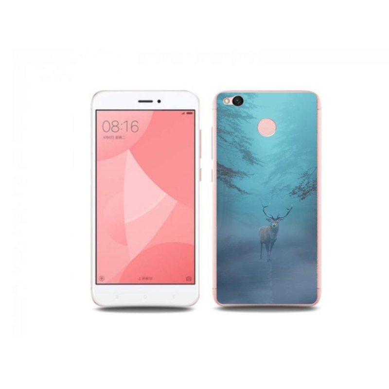Gelové pouzdro mmCase na mobil Xiaomi Redmi 4X - jelen v mlze
