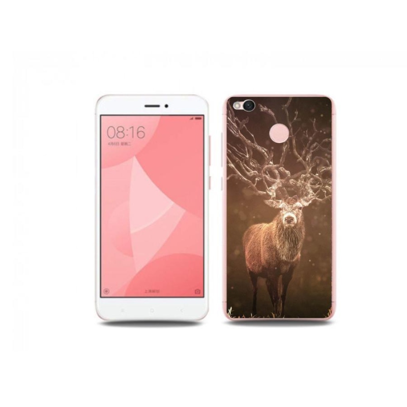 Gelové pouzdro mmCase na mobil Xiaomi Redmi 4X - jelen v záři