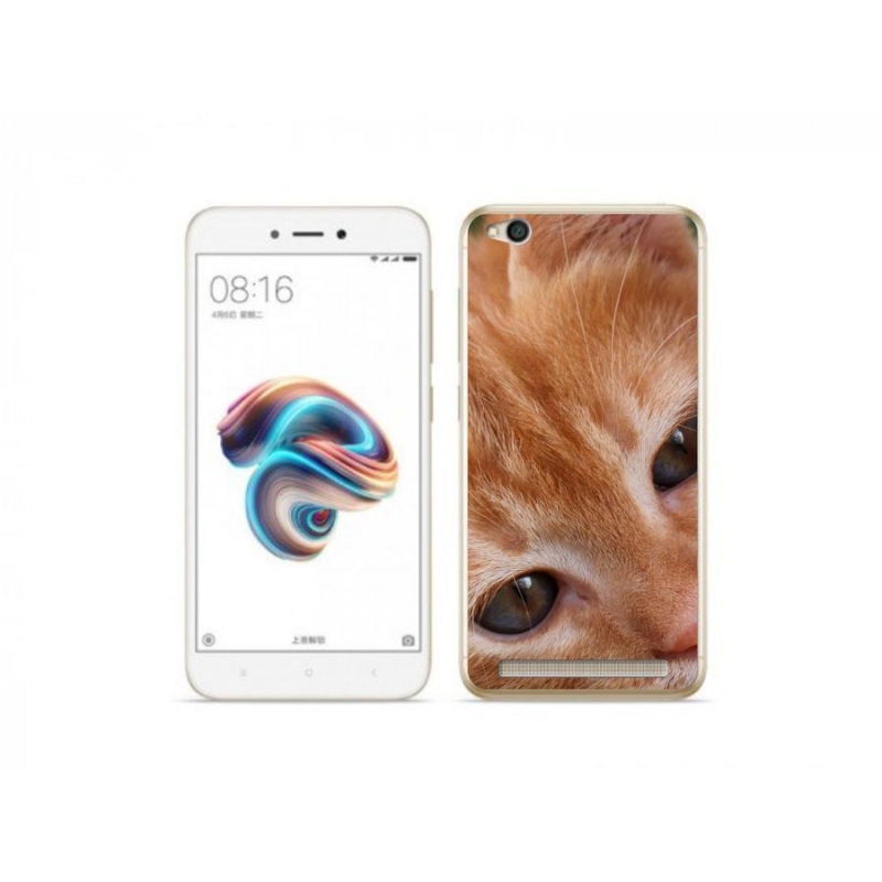 Gelové pouzdro mmCase na mobil Xiaomi Redmi 5A - zrzavé kotě