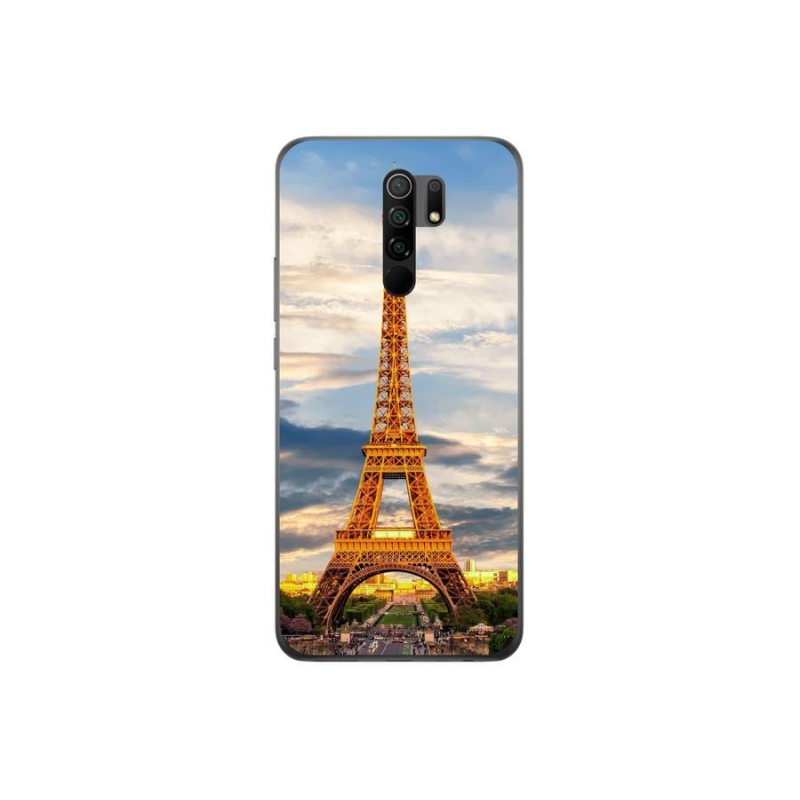 Gelové pouzdro mmCase na mobil Xiaomi Redmi 9 - eiffelova věž 3