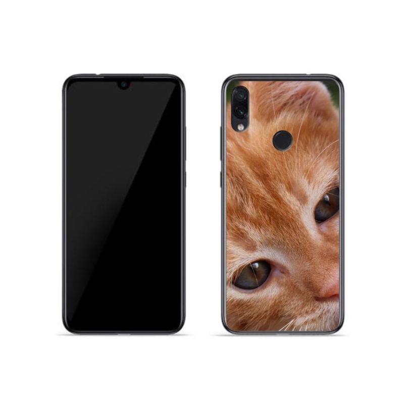 Gelové pouzdro mmCase na mobil Xiaomi Redmi Note 7 - zrzavé kotě