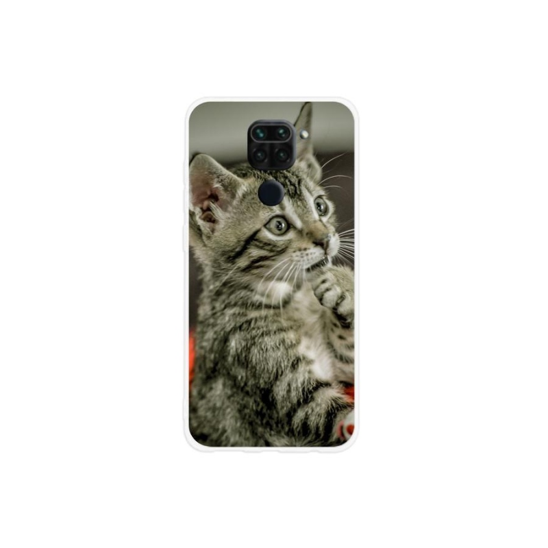 Gelové pouzdro mmCase na mobil Xiaomi Redmi Note 9 - roztomilá kočka