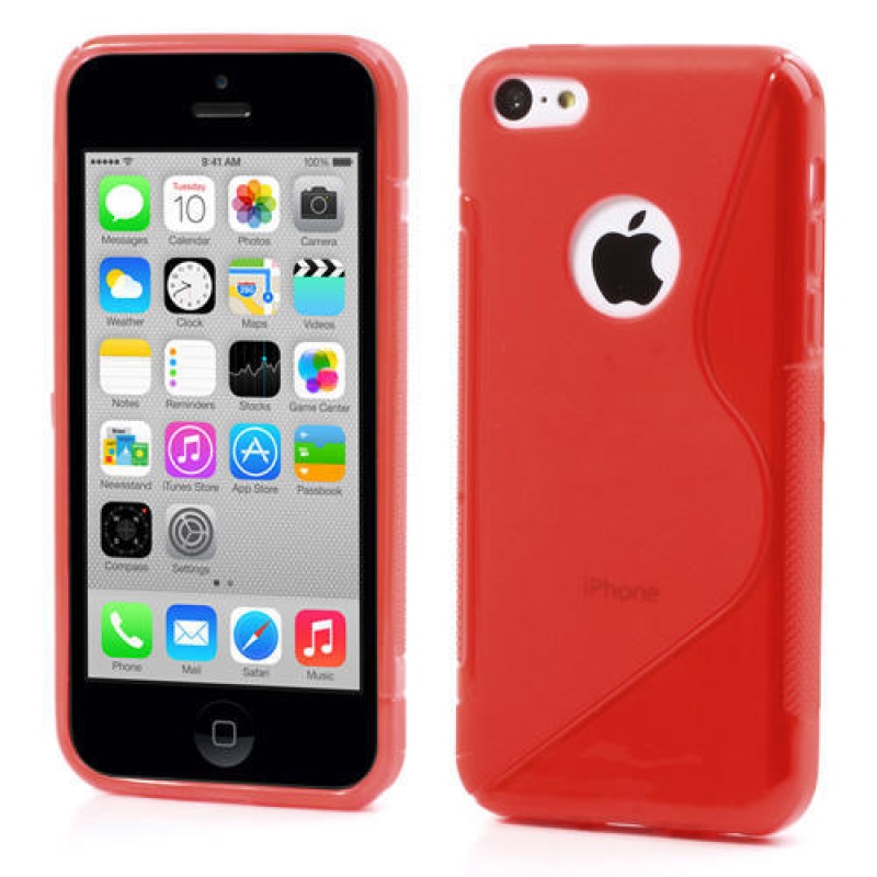 Gelové S-line pouzdro pro iPhone 5C- červené