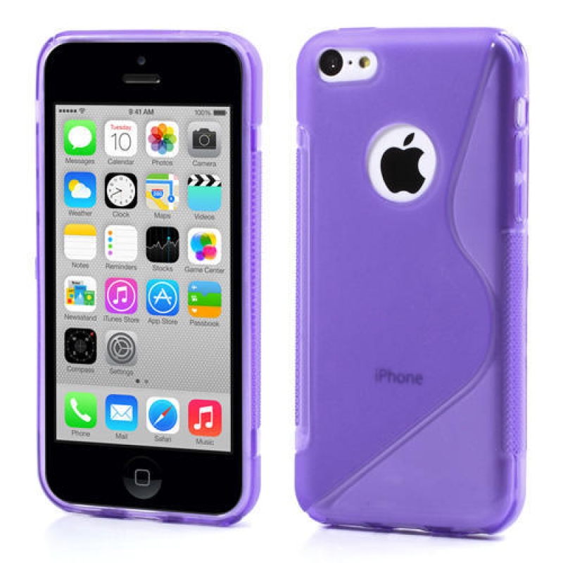 Gelové S-line pouzdro pro iPhone 5C- fialové