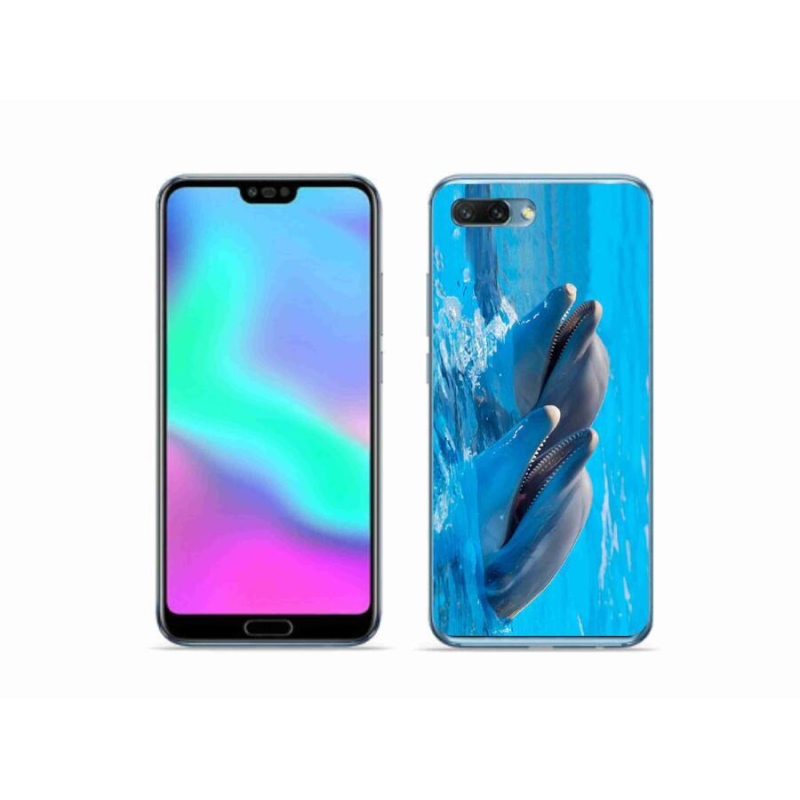 Gelový kryt mmCase na mobil Honor 10 - delfíni