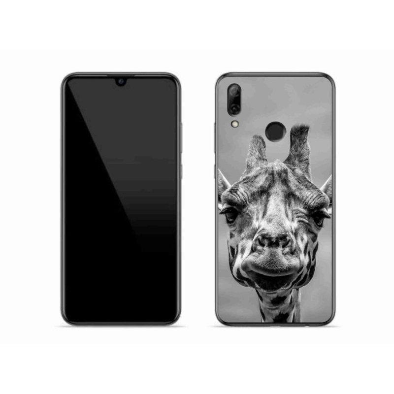 Gelový kryt mmCase na mobil Honor 10 Lite - černobílá žirafa