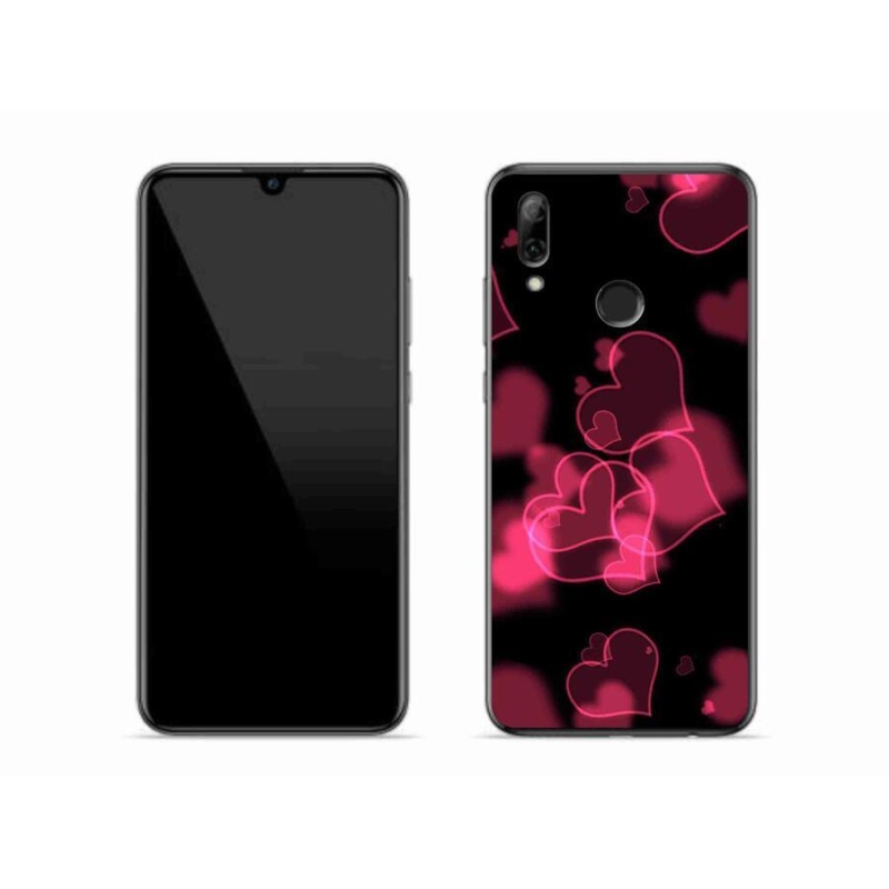 Gelový kryt mmCase na mobil Honor 10 Lite - červená srdíčka