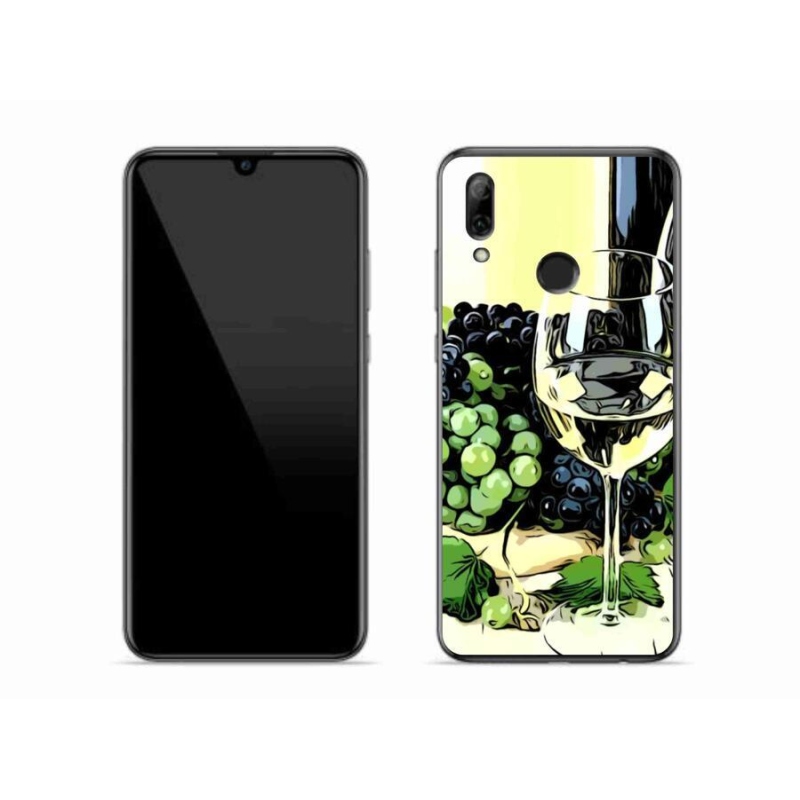 Gelový kryt mmCase na mobil Honor 10 Lite - sklenka vína